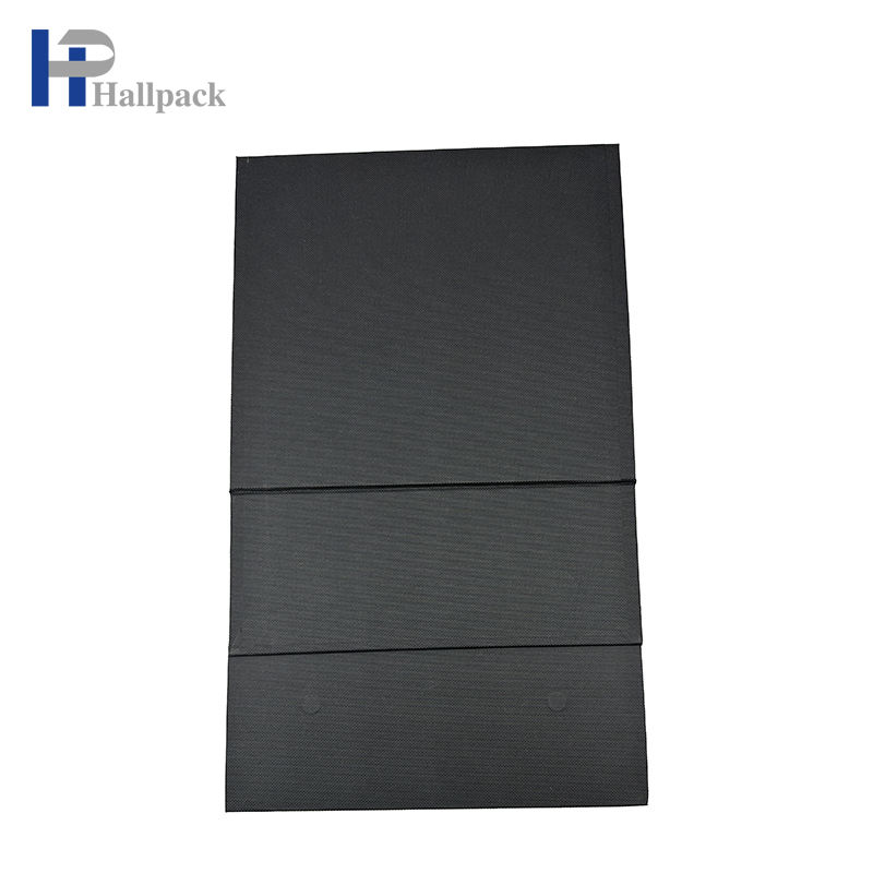 Boîte de papier d'emballage d'impression de logo personnalisé en gros boîte de papier de carton pliant noir