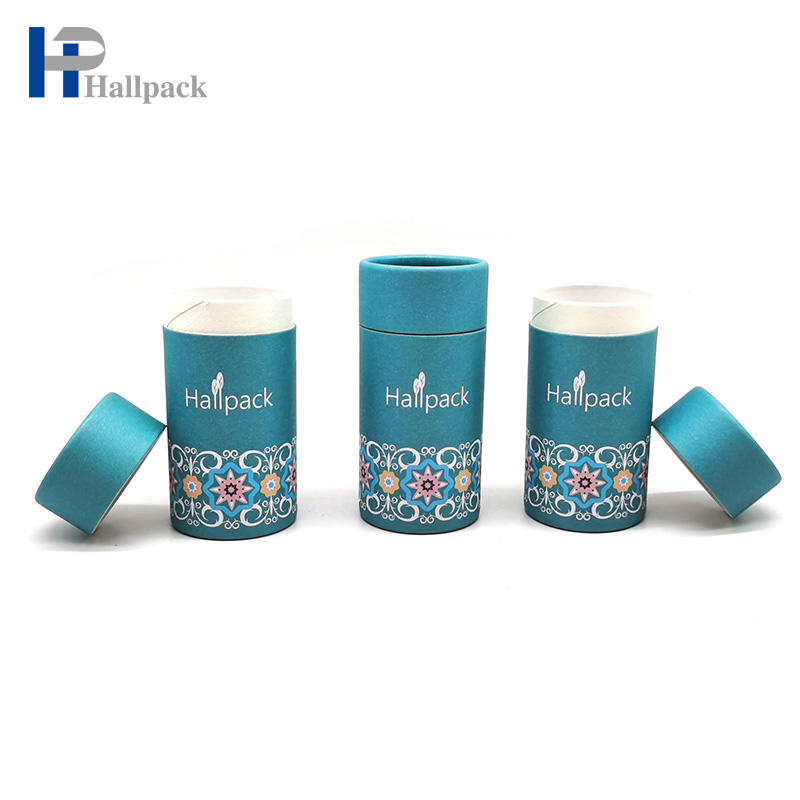 Logo personnalisé brillant à lèvres Tube en carton de forme ronde Deadorant papier Push Up Tube d'emballage en papier