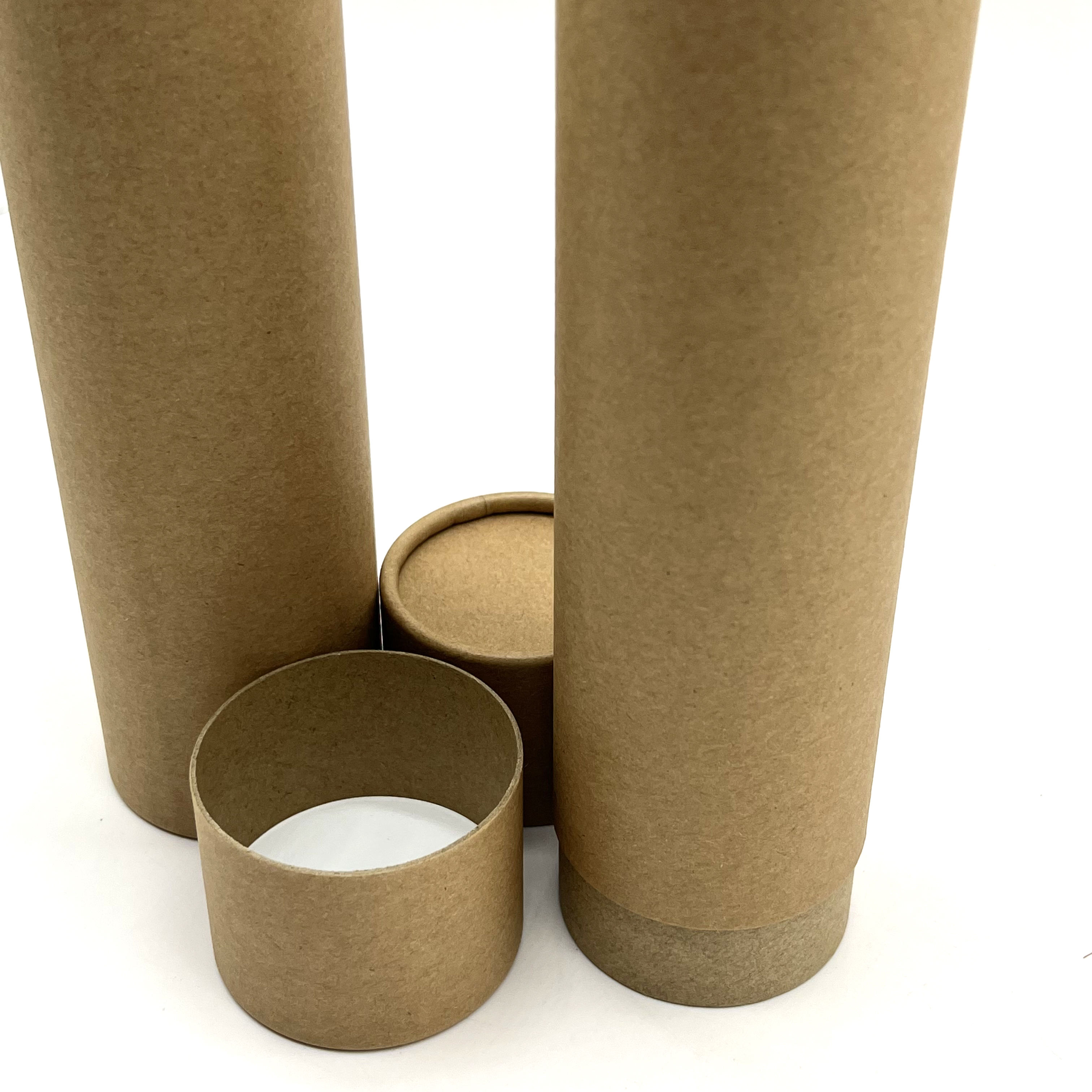Tube de papier de remplissage de baume de papier d'art de tube de papier rond de Brown Kraft