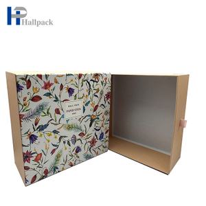 Boîte de papier d'emballage de boîte de tiroir d'emballage de boîte-cadeau de taille adaptée aux besoins du client