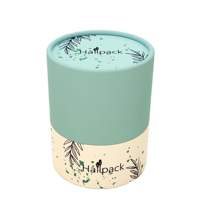 Boîtes de tubes d'emballage de T-Shirt en carton Kraft recyclé, papier artisanal rond biodégradable avec gaufrage pour le stockage des cosmétiques