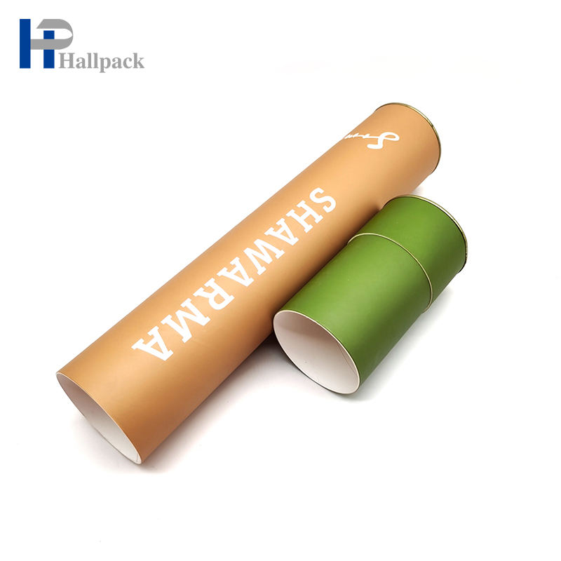 Tube de papier en carton biodégradable d'emballage de boîte ronde de haute qualité
