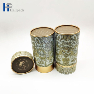 Tube de papier en feuille d'or, Eyeliner Shaker, emballage personnalisé, boîte en papier, cylindre de papier de qualité alimentaire moins cher pour le thé