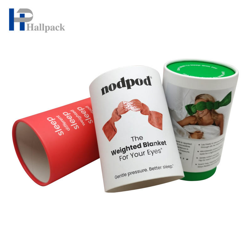 Emballage de tube de papier pour le foulard de chaussettes de cache-oeil