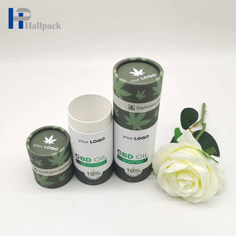 Tube en papier biodégradable emballage d'huile essentielle