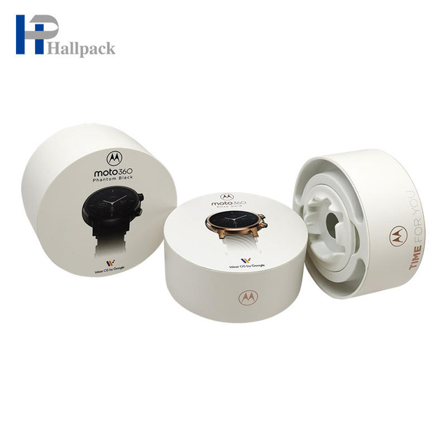 Tube d'emballage de fleurs à dessus plat de bijoux courts de boîte de tube de papier rond