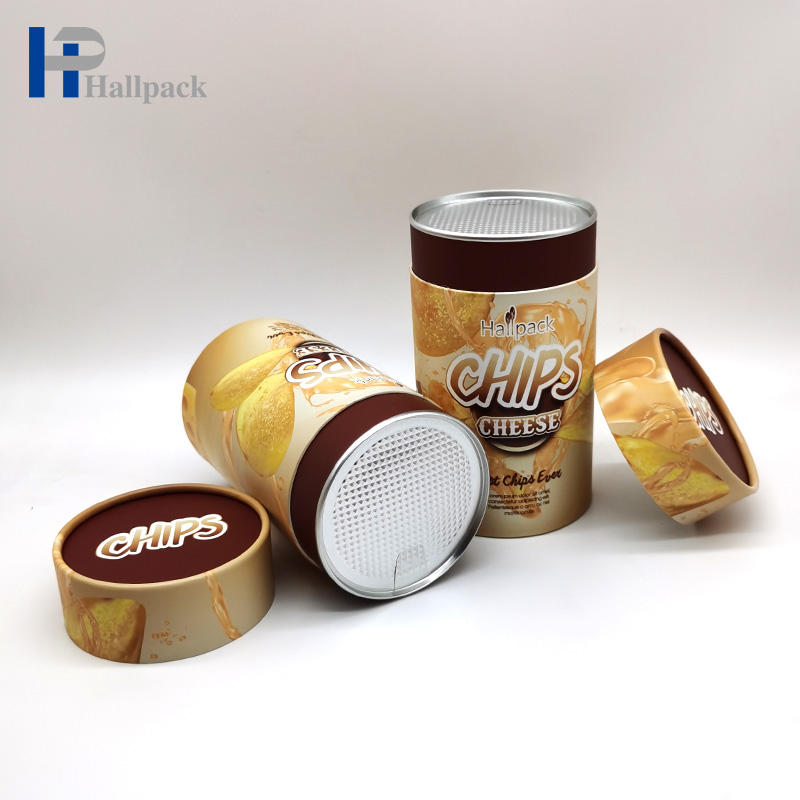 Joint de qualité alimentaire en gros, couvercle intérieur facile à déchirer, boîtes de tubes en papier