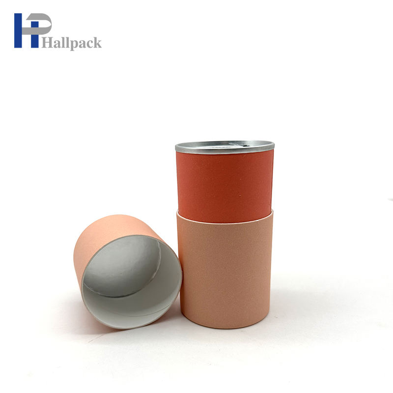 Les tubes de papier inférieurs de fer de couverture intérieure de larme facile ont réutilisé le tube d'emballage alimentaire de thé de café