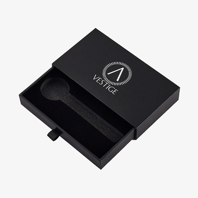 Boîte coulissante de luxe de carton d'emballage rigide dur d'impression faite sur commande avec la boîte de tiroir de douille de cadeau de corde de ruban